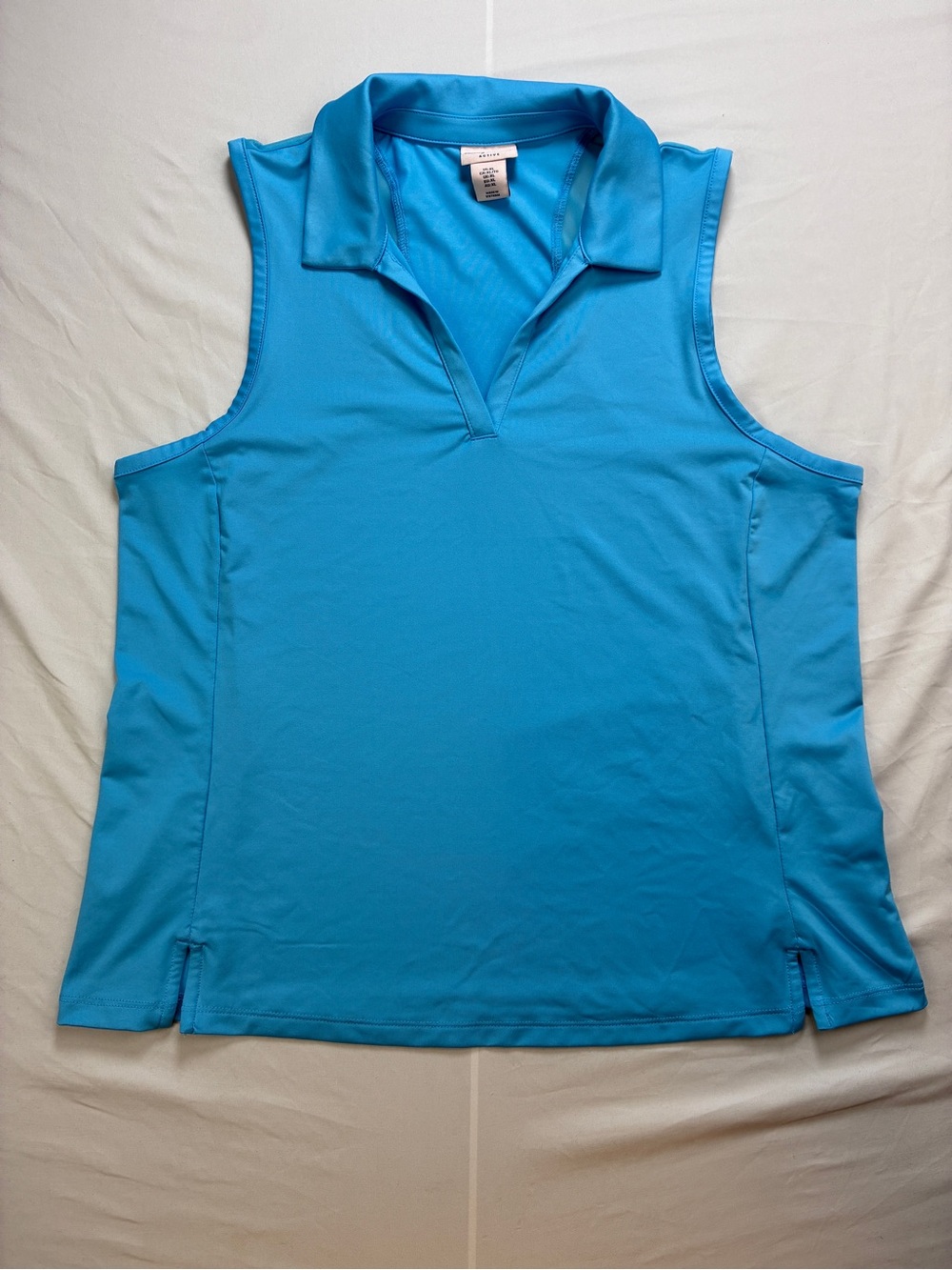 Tommy Bahama Active Sleeveless Polo Tank - Turquoise Blue
